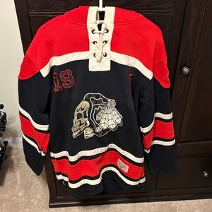 Chicago Blackhawk Red and Black Hockey Jersey